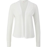 s.Oliver Strickjacke, Rippbündchen, für Damen, weiß, 38 von s.Oliver