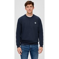 s.Oliver Sweatshirt Sweatshirt aus reiner Baumwolle Logo von s.Oliver