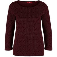 s.Oliver Troyer S. OLIVER Damen Marken-Pullover, bordeaux-marine von s.Oliver