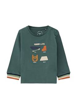 s.Oliver Unisex Baby 2118423 Langarmshirt, Petrol #3a4b47, 68 von s.Oliver