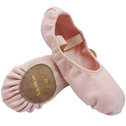 s.lemon Ballettschuhe,Elastische Leinen Geteilte Sohle Ballettschläppchen Ballet Schuhe Ballettschuhe für Kinder & Erwachsene Masche 2 27EU von s.lemon