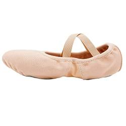 s.lemon Mädchen Ballet Schuhe,Rosa Strecken Ballettschuhe Damen Elastisch Ballettschläppchen (43 EU) von s.lemon