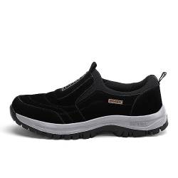 sPeesy Orthopädische Herrenschuhe | Slip-On-Schuhe freihändig,Orthopädische Schuhe zum Gehen, Freizeit-Bootsschuhe (Color : Black, Size : 44-EU/9-UK) von sPeesy