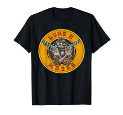 Guns N Moses. Lustige jüdische Passahgrafik T-Shirt von sababa