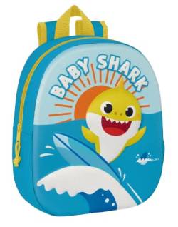 3D-Rucksack Baby Shark, blau, Estándar, Casual von safta