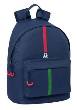 Safta BENETTON ITALY - Jugendrucksack für 35,6 cm (14,1 Zoll) Laptop, ideal für Jugendliche unterschiedlichen Alters, bequem und vielseitig, Qualität und Widerstandsfähigkeit, 31 x 16 x 41 cm, von safta