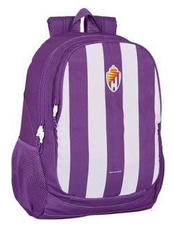 Safta Real Valladolid Schulrucksack, ideal für Kinder unterschiedlichen Alters, bequem und vielseitig, Qualität und Widerstandsfähigkeit, 32 x 16 x 44 cm, Violett, dunkelviolett, Estándar, Casual von safta