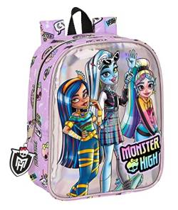 Safta Rucksack Adapt. Monster High Best Boos, Lila, Estándar, Casual von safta