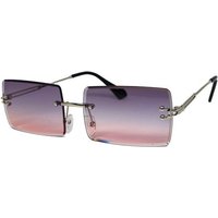 salazar.plus Sonnenbrille Randlos Rechteckig Unisex 14 Farben Rahmenlos Damen Herren Brille von salazar.plus