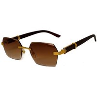 salazar.plus Sonnenbrille Randlos Rechteckig Unisex 2 Farben Rahmenlos Damen Herren Brille von salazar.plus