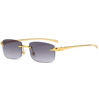 salazar.plus Sonnenbrille Randlos Rechteckig Unisex 4 Farben Rahmenlos Damen Herren Brille von salazar.plus