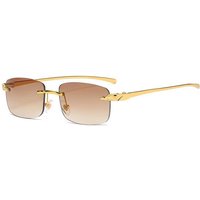 salazar.plus Sonnenbrille Randlos Rechteckig Unisex 4 Farben Rahmenlos Damen Herren Brille von salazar.plus