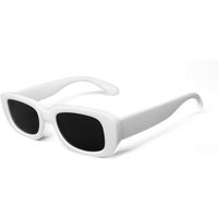 salazar.plus Sonnenbrille Rund Rechteckig Unisex 2 Farben Damen Herren Brille Schwarz Weiss von salazar.plus