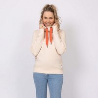 salzhaut Langarmshirt Damen Sweatshirt Kaktes mit Schalkragen & Kordel – Pullover mit Kragen von salzhaut