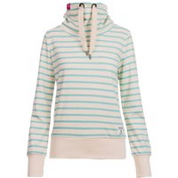 salzhaut Langarmshirt Damen Sweatshirt Kooveljau mit Streifen - Pullover mit Schalkragen von salzhaut