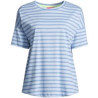 salzhaut T-Shirt Damen Kurzarmshirt Lunken mit Streifen und Rundhalsausschnitt von salzhaut