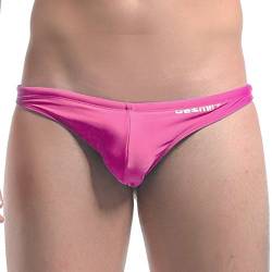 sandbank Herren-Slips, Badehose, sexy, niedriger Schnitt, Netzstoff, Tanga, Bademode, Unterwäsche Gr. XL, Pink #1 von sandbank