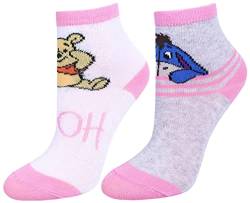 2x weiß-pinke Socken Pu der Bär Disney 18/22 EU von sarcia.eu