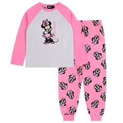 Disney Minnie Maus Pyjama/Schlafanzug für Mädchen, langärmelig, pink-grau 2-3 Jahre von sarcia.eu