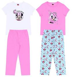 Disney Minnie Maus Unicorn Pyjama/Schlafanzug pink-weiß ÖKO-TEX Standard - 2 Paar 8-9 Jahre von sarcia.eu