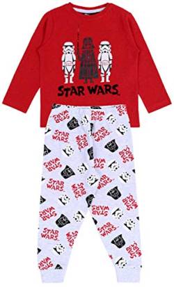 Disney Star Wars Pyjama/Schlafanzug rot-grau, langärmelig 3-4 Jahre von sarcia.eu