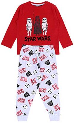 Disney Star Wars Pyjama/Schlafanzug rot-grau, langärmelig 6-7 Jahre von sarcia.eu