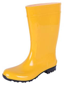 Gelbe lange Gummistiefel Regenstiefel Gartenschuhe Regenschuhe fest wasserdicht bequem ILSE LEMIGO 36 EU 3,5 von sarcia.eu