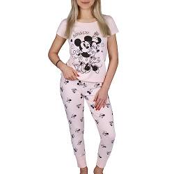 sarcia.eu Mickey und Minnie Mouse Damen Schlafanzug mit Langen Beinen aus Baumwolle XL von sarcia.eu