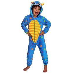 sarcia.eu Monster Fleece-Polka-Dot-Schlafanzug, Kinder-Onesie mit Kapuze 5-6 Jahre von sarcia.eu