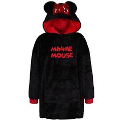 sarcia.eu Schwarz-roter Pullover/Bademantel/Decke für Mädchen Minnie Maus S/M 7-10 Jahre von sarcia.eu