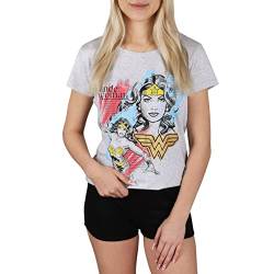 sarcia.eu Wonder Woman Kurzärmliger Sommer-Baumwollpyjama für Damen L von sarcia.eu