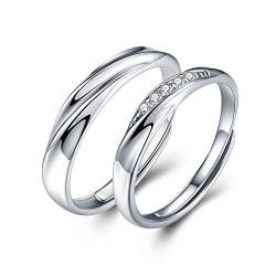 sassu fine Endless Love Swarovski Zirconia Ring Paar Ring Vorschlag Ring Verlobungsring Ehering Geburtstagsgeschenk von sassu fine
