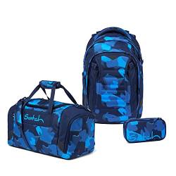 satch Match Schulrucksack Set 3tlg. mit Sporttasche und Schlamperbox (Troublemaker) von satch