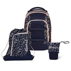 satch Pack Pencil Slider Light Edition Schulrucksack Set 3tlg. mit Sportbeutel (Bloomy Breeze) von satch