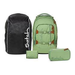 satch Pack Schulrucksack Set 4tlg. Streetwalk Edition (Nordic Jade Green Skandi Ed.) von satch