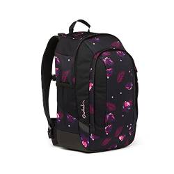 satch air Schulrucksack ab 5. Klasse gepolstert 26L Stauraum standfest Laptopfach Mystic Nights - Lila von satch