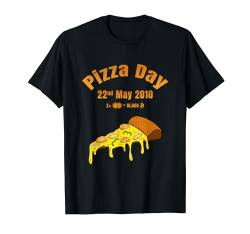 Bitcoin Pizza Day 21 Million BTC Statement T-Shirt von satoshistore.io