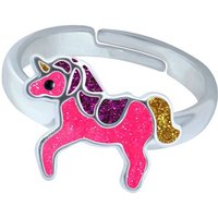 schmuck23 Fingerring Kinder Ring Einhorn Pferd 925 Silber, Kinderschmuck Mädchen Silberring Geschenk von schmuck23