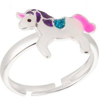 schmuck23 Fingerring Kinder Ring Einhorn Pferd 925 Silber, Kinderschmuck Mädchen Silberring Geschenk von schmuck23