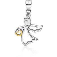 schmuck23 Kettenanhänger Anhänger Kette Engel Schutzengel Symbol 925 Silber (Anhänger mit Kette), Zirkonia Silberanhänger Symbol Schutz Liebe Damen Mädchen von schmuck23