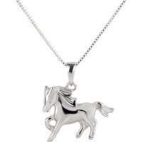 schmuck23 Kettenanhänger Anhänger Kette Pony Pferd 925 Silber Kinder Mädchen (Halskette mit Anhänger), Silberanhänger Kettenanhänger Kinderschmuck Halskette von schmuck23