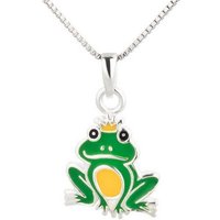 schmuck23 Kettenanhänger Kinder Anhänger Kette Frosch 925 Silber (Halskette mit Anhänger), Silberanhänger Kettenanhänger Kinderschmuck Halskette von schmuck23