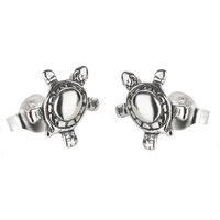 schmuck23 Paar Ohrstecker Ohrringe Schildkröte 925 Silber Damen Mädchen Kinderohrringe, Kinderschmuck Mädchen Geschenk echte Silberohrringe von schmuck23