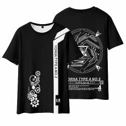 Action Abenteuer Spiel NieR:Automata Yorha Nr.2 Typ B Cartoon T-Shirt für Manga 2B Fans Cosplay Geschenke von sdfsdfsd