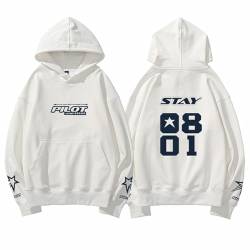 sdfsdfsd Kpop-Stray Kids Concert 3RD Pilot:for Idol Hoodie,Lässiges Sweatshirt für StrayKids Fans Stay von sdfsdfsd