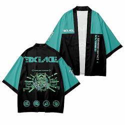 sdfsdfsd Spiel Genshin Impact Cosplay XIAO Haori Kimono,3D Digitaldruck Umhang Für Genshin Impact XIAO Fans von sdfsdfsd