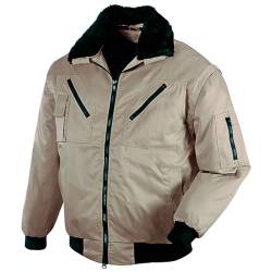 securesse Pilotenjacke 4 in 1-Funktion warme Winterjacke Arbeitsjacke Outdoorjacke, khaki, Größe 2XL von securesse