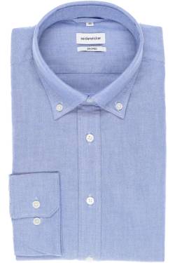 Seidensticker Smart Business Shaped Hemd blau, Einfarbig von seidensticker
