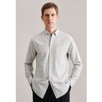 Twill Casual Hemd in Regular mit Button-Down-Kragen Karo von seidensticker