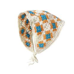 Floral Crochet Bandanas Kopftuch Stirnband für Frauen, Häkelhaarband, gestrickt, Dreieckstuch, Haarschmuck von seluluory